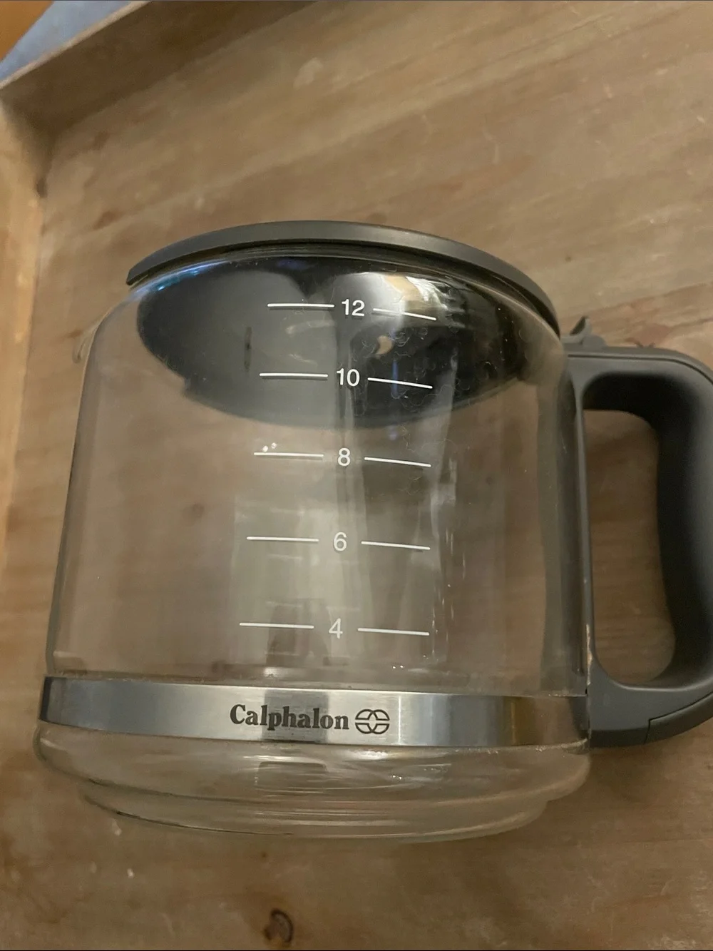 Calphalon Clear Glass Coffee Carafe with Black Trim
